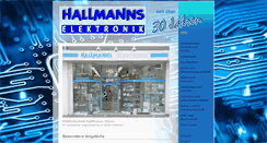 Desktop Screenshot of hallmanns.com