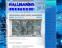 Tablet Screenshot of hallmanns.com